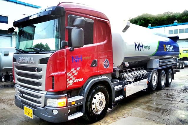 -28KL bottom loading system Tanker Truck